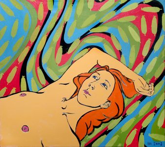 Надя в разводах / холст, масло / 100х110 см / 2008г. Жанна Капустникова