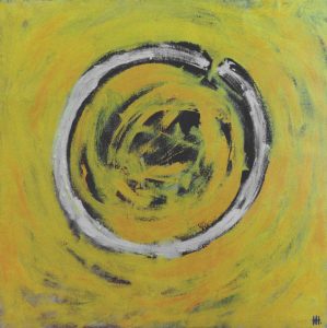 Белое Солнце / холст, масло / 100×100 см / 1994г. Жанна Капустникова