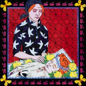 Гаротнiцы (Несчастные) / холст, темпера, акрил / 150х150 см / 2015г. Жанна Капустникова, серия ДРУГИЕ ДОЖИНКИ