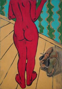 Испанские ботинки / холст, темпера / 101×71см / 1995г. Жанна Капустникова