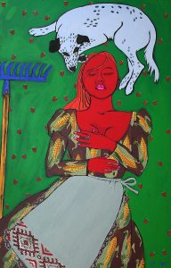 Жаркий полдень / холст, акрил, темпера / 140×90 см / 2011г. Жанна Капустникова