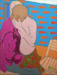 Любовь-морковь 2 / холст, темпера / 98×74 см / 2007г. Жанна Капустникова