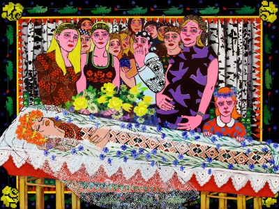 Не паспелi (Не успели) / холст, темпера, акрил / 150х200 см / 2015г. Жанна Капустникова, серия ДРУГИЕ ДОЖИНКИ