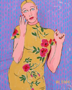 Отвесный дождь / холст, темпера / 100×80 см / 2006г. Жанна Капустникова