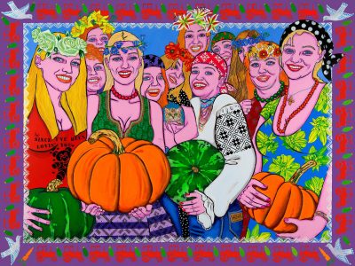 Паспелi ( Поспели ) / холст,темпера,акрил / 150х200 см / 2013г. Жанна Капустникова, серия ДАЖЫНКI