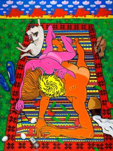 Соль Зямлi ( Соль Земли ) / холст, темпера, акрил / 200х150 см / 2012г. Жанна Капустникова, серия ДАЖЫНКI