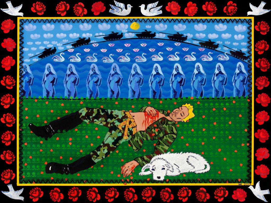 У мроi ( В мечте ) / холст, темпера, акрил / 150х200 см / 2015 г. Жанна Капустникова, серия ДРУГИЕ ДОЖИНКИ